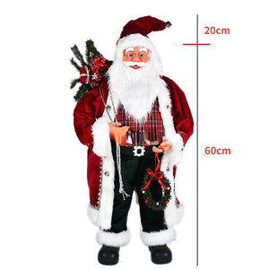 2023 New Year pink Big Santa Claus Doll Children Xmas Gift Christmas Hat Decorations for Home Wedding Party Supplies Ornaments acacuss