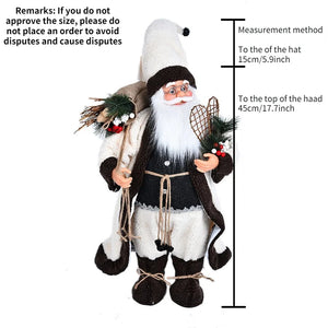 2024Large Santa Claus Merry Christmas Decorations for Home Happy New Year 2023 Santa Claus Doll Window Decorations Home gift acacuss