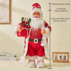 2024Large Santa Claus Merry Christmas Decorations for Home Happy New Year 2023 Santa Claus Doll Window Decorations Home gift acacuss