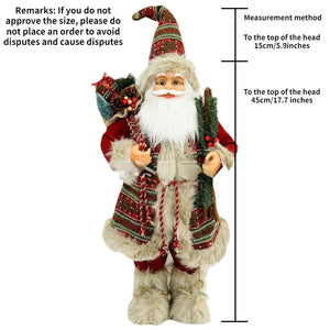 2024Large Santa Claus Merry Christmas Decorations for Home Happy New Year 2023 Santa Claus Doll Window Decorations Home gift acacuss