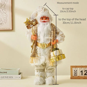 2024Large Santa Claus Merry Christmas Decorations for Home Happy New Year 2023 Santa Claus Doll Window Decorations Home gift acacuss