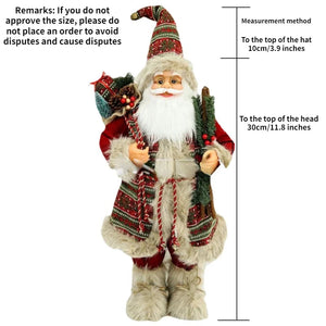 2024Large Santa Claus Merry Christmas Decorations for Home Happy New Year 2023 Santa Claus Doll Window Decorations Home gift acacuss