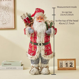 2024Large Santa Claus Merry Christmas Decorations for Home Happy New Year 2023 Santa Claus Doll Window Decorations Home gift acacuss