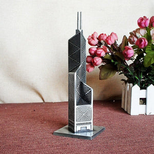 20CM High Retro Alloy BOC Tower Ornaments Home Decoration Accessories Metal Crafts Building Model Spring Decoration Crafts acacuss