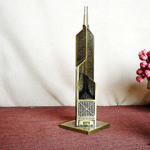 20CM High Retro Alloy BOC Tower Ornaments Home Decoration Accessories Metal Crafts Building Model Spring Decoration Crafts acacuss