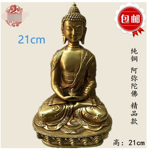 21CM Copper Statue Medicine Master Buddha Yellow God Wealth Green Tara Vajrasattva Great White Umbrella Cover Sun Tathaga acacuss