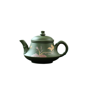 230CC Real Handmade Green Kettle Yixing Purple Clay Teapot Puer Tea Set Kung Fu Zisha Teaware acacuss