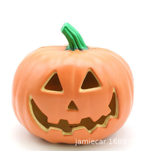 24*20cm Pumpkin Lantern Plastic Halloween Led Pumpkin Lamp Flashing Ghost Lighting Festival Park Indoor Garden Decoration New acacuss