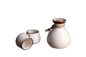 250ml Japanese Ceramic wine set sake white wine yellow wine small wine bottle wine glass one pot and two cups three-piece set acacuss