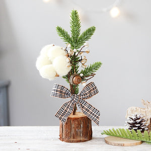 25CM Christmas Decorations Desktop Window Mini Christmas Tree Decoration Potted Festival Scene Arrangement Decorations 2023 acacuss