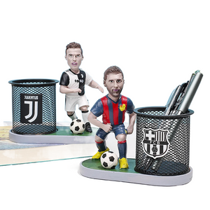Creative Ball Star Pen Holder C Romesi Student Desktop Pen Insert Storage Birthday Gift Graduation Resin Craft Gift acacuss