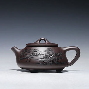 260ml Yixing Purple Clay Teapot Handmade Filter Xishi Tea Pot Chinese Authentic Zisha Tea Set Kettle Customized Gifts acacuss