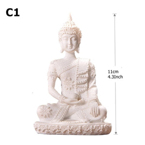 28 Style Miniature Buddha Statue Nature Sandstone Fengshui Thailand Buddha Sculpture Hindu Figurine Home Decorative Ornament 15 acacuss