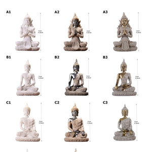 28 Style Miniature Buddha Statue Nature Sandstone Fengshui Thailand Buddha Sculpture Hindu Figurine Home Decorative Ornament 15 acacuss