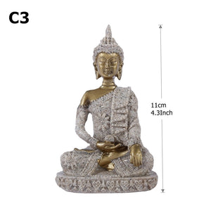 28 Style Miniature Buddha Statue Nature Sandstone Fengshui Thailand Buddha Sculpture Hindu Figurine Home Decorative Ornament 15 acacuss