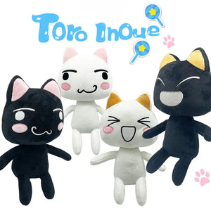 28cm Kawaii Toro Inoue The Cat Plush Toy Soft Anime Cartoon Animal Doll Room Decorations Birthday Gifts Christmas Gifts for Kids acacuss