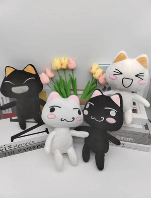 28cm Kawaii Toro Inoue The Cat Plush Toy Soft Anime Cartoon Animal Doll Room Decorations Birthday Gifts Christmas Gifts for Kids acacuss