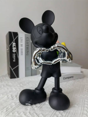 29/30cm Disney Mickey Mouse Figure Mickey Welcome Guests Children Toy Resin Model Love Sitting Home Furnishing Halloween Gift acacuss