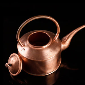 2L/3L Tibetan Long Mouth Copper Kettle Handmade Red Copper Teapot Boiling Water Kettle Tea Infuser Pure Copper Tea Set acacuss