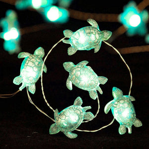 2M Sea Animals Turtle String Light Mermaid Party Under The Sea Birthday Party Decoration Beach Theme Fairy Light For Home Indoor acacuss