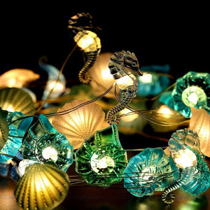 2M Sea Animals Turtle String Light Mermaid Party Under The Sea Birthday Party Decoration Beach Theme Fairy Light For Home Indoor acacuss