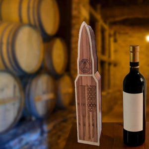 2nd Amendment Whiskey holder bullet flag wine holder Wooden flag box gun lover decor acacuss