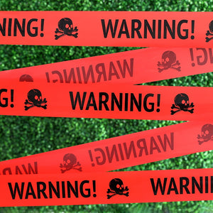 2pcs/set Halloween Warning Tape Signs Halloween Props Window Prop Party Danger Warning line Halloween Decoration Witch Balloons acacuss