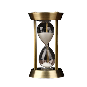 3/5/10 Minute Retro Metal Handicraft Hourglass Pendulum Home Office Desktop Arrangement Ornament Sand Timer Sandglass Decoration acacuss
