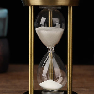 3/5/10 Minute Retro Metal Handicraft Hourglass Pendulum Home Office Desktop Arrangement Ornament Sand Timer Sandglass Decoration acacuss