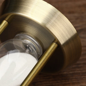 3/5/10 Minute Retro Metal Handicraft Hourglass Pendulum Home Office Desktop Arrangement Ornament Sand Timer Sandglass Decoration acacuss