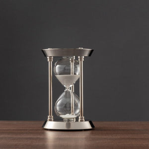 3/5/10 Minute Retro Metal Handicraft Hourglass Pendulum Home Office Desktop Arrangement Ornament Sand Timer Sandglass Decoration acacuss