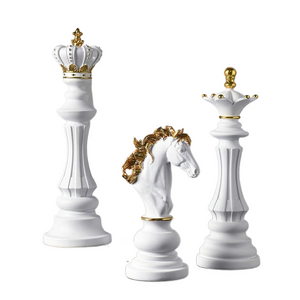 3 Pcs/Set Resin International Chess Figurine Modern Interior Decor Office Living Room Home Decoration Accessories acacuss
