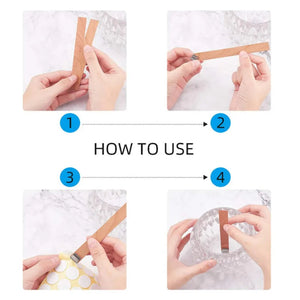 30/50pcs Wooden Candle Wick Set With Clip Base Smokeless Candle Wicks for DIY Paraffin Candle Jar Making Candle Making Supplies acacuss