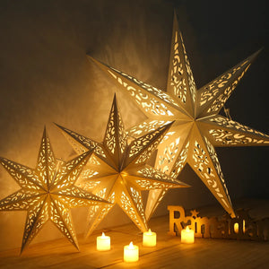 30-75cm Hollow Star Hanging Pendant Eid Mubarak Christmas Ramadan Decoration 2023 Islamic Muslim Party Decor Ramadan Kareem Gift acacuss