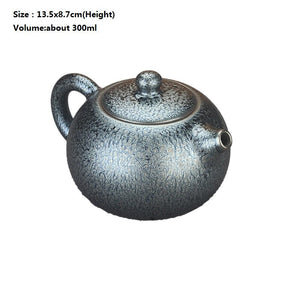 300ml Bloom Flower Tenmoku teapot beauties handmade porcelain Xishi Pot gift box packed authentic/JIANZHAN acacuss