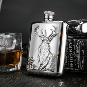 304 stainless steel wine pot outdoor portable 6 oz pure handmade fine wine set stainless steel hip flask flagon acacuss