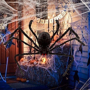 30cm/50cm/75cm/90cm/125cm/150cm/200cm Black Spider Halloween Decoration Haunted House Prop Indoor Outdoor Giant Decor acacuss