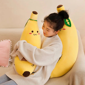 35-100cm Soft Banana Plush Pillow Down Cotton Doll Simulation Fruit Cushion Child Birthday Gift Baby Comfort Doll Home Decor acacuss