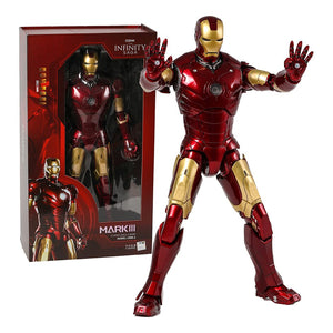 36cm ZD The Infinity SAGA Iron Man MK3 Mark III 14" Action PVC Collection Model Toy Avengers Figure Toy acacuss