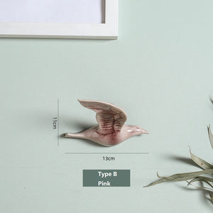 3D Ceramic Birds Shape Wall Hanging Decorations Simple Home Decorations Accessories Decoracao Para Casa Wall Crafts Ornaments acacuss