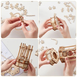 3D Wooden Puzzle DIY Ferris Wheel Crafts Music Box Model Creative Home Decoration for Girls Boys Birthday Christmas Gifts acacuss
