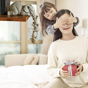 3PCS/Set Cute Simulation Elephant Figurine Elephant Holding Baby Elephant Ornaments for Home Resin Crafts Home Decoration Gifts acacuss