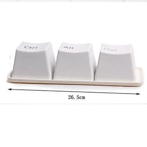3Pcs Set Creative Keyboard Tea Cup Office Coffee Cups Black Color Ctrl Del Alt Keys Mugs Promotion Gifts Trade Shows Wedding acacuss