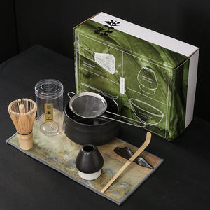 4-7pcs Handmade Home Easy Clean Matcha Tea Set Tool Stand Kit Bowl Whisk Scoop Gift Ceremony Traditional Japanese Accessories acacuss