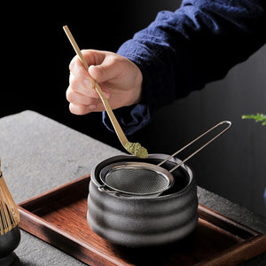 4-7pcs/set Handmade Home Easy Clean Matcha Tea Set Tool Stand Kit Bowl Whisk Scoop Gift Ceremony Traditional Japanese Accessorie acacuss