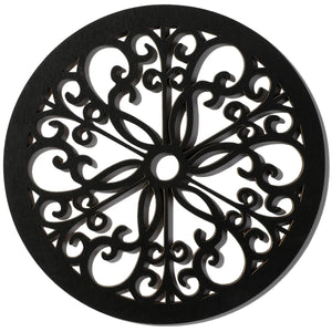 4 Pieces Black Wooden Wall Decor Farmhouse Wall Art Decor Hollow Carved Design for Living Room Bedroom Office Kitchen Decoration acacuss
