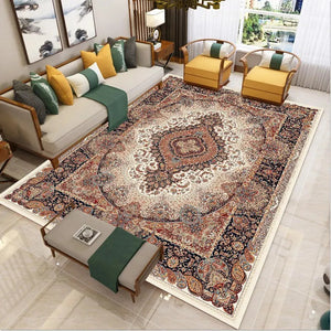 40X120CM Retro Persian Ethnic Style Printed Carpet Bedroom Living Room Light Luxury Carpets Bottom Anti Slip And Wear-resistant acacuss