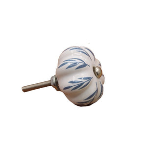 40mm Ceramic Single Hole Handle European Antique Mediterranean Drawer Pulls Cabinet Knobs Wardrobe Shoe Cabinet Door Handles acacuss