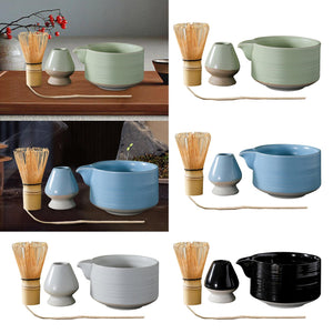 4Pcs Bamboo Matcha Whisk and Holder Bowl for Beginner acacuss
