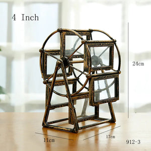 5 Inch Classical Aesthetic 360 Degree Rotation Ferris Wheel Photo Frame Romantic DIY Pictures Frame Home Christmas Gifts Decor acacuss